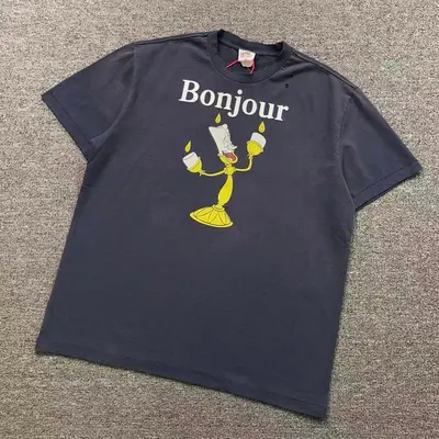 ￥98 SAINT MICHAEL T-SHIRT 5121711136（im 170cm 60kg i wear size L in the phot）