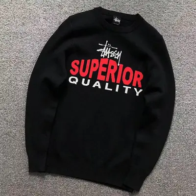 ￥138 STUSSY SWEATER 3112171220（im 170cm 60kg i wear size M in the phot）