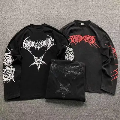 ￥185 VETEMENTS LONG SLEEVED 3112181017（im 170cm 60kg i wear size S in the phot）