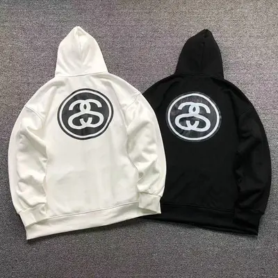 ￥128 STUSSY HOODIE 412251398（im 170cm 60kg i wear size 2XL in the phot）