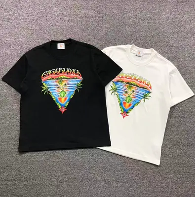 ¥85 CASABLANCA T-SHIRT 1112260532(im 170cm 60kg i wear size M in the phot)