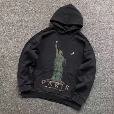 ¥275 B⭐L⭐⭐⭐IA⭐A HOODIE 4122725163(im 170cm 60kg i wear size XS in the phot)