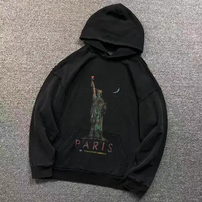 ¥275 B⭐L⭐⭐⭐IA⭐A HOODIE 4122711163(im 170cm 60kg i wear size XS in the phot)