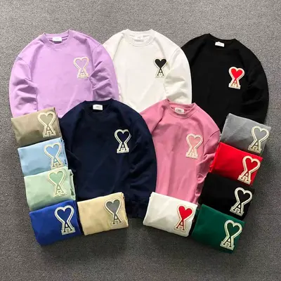 ￥125 AMI HOODIE 3201080717（im 170cm 60kg i wear size S in the phot）