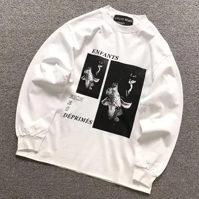 ￥98 ENFANTS RICHES DEPRIMES LONG SLEEVED 5211221162（im 170cm 60kg i wear size S in the phot）