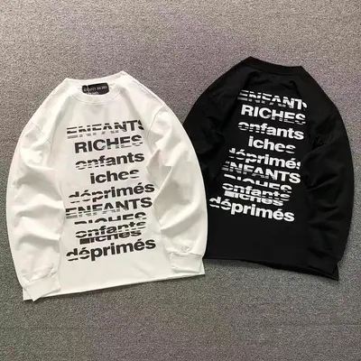 ￥98 ENFANTS RICHES DEPRIMES LONG SLEEVED 5211249162（im 170cm 60kg i wear size S in the phot）