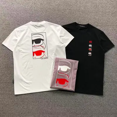 ￥128 KARL LAGERFELD T-SHIRT 3201120221（im 170cm 60kg i wear size M in the phot）