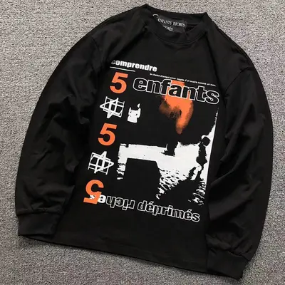 ￥98 ENFANTS RICHES DEPRIMES LONG SLEEVED 5211233162（im 170cm 60kg i wear size S in the phot）