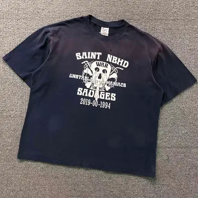 ￥118 SAINT MICHAEL T-SHIRT 3201142017（im 170cm 60kg i wear size S in the phot）