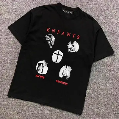 ¥88 ENFANTS RICHES DEPRIMES T-SHIRT 5211717162(im 170cm 60kg i wear size S in the phot)