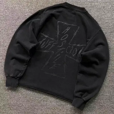 ￥228 T⭐FF CR⭐W⭐ HOODIE 3201203272（im 170cm 60kg i wear size M in the phot）