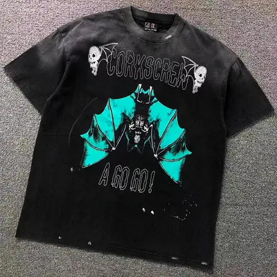 ￥115 SAINT MICHAEL T-SHIRT 3201210417（im 170cm 60kg i wear size S in the phot）