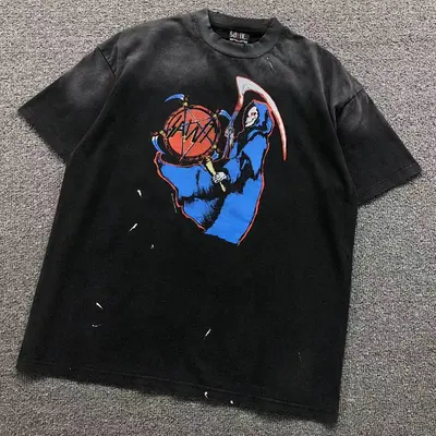 ￥115 SAINT MICHAEL T-SHIRT 3201212217（im 170cm 60kg i wear size S in the phot）