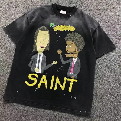 ￥115 SAINT MICHAEL T-SHIRT 3201211717（im 170cm 60kg i wear size S in the phot）