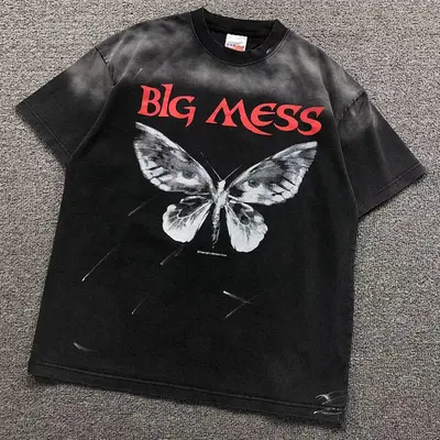 ￥115 SAINT MICHAEL T-SHIRT 3201210217（im 170cm 60kg i wear size S in the phot）