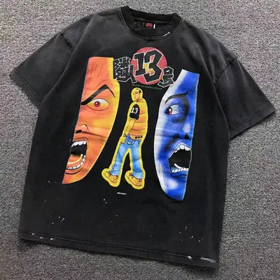 ￥115 SAINT MICHAEL T-SHIRT 3201211617（im 170cm 60kg i wear size S in the phot）