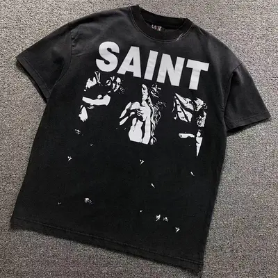 ¥115 SAINT MICHAEL T-SHIRT 3201210517(im 170cm 60kg i wear size S in the phot)
