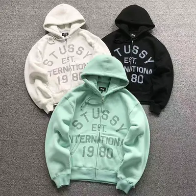 ¥228 STUSSY HOODIE 1212614159(im 170cm 60kg i wear size S in the phot)