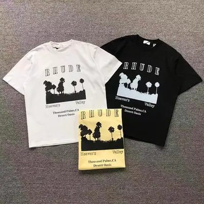￥95 RHUDE T-SHIRT 3201290117（im 170cm 60kg i wear size S in the phot）