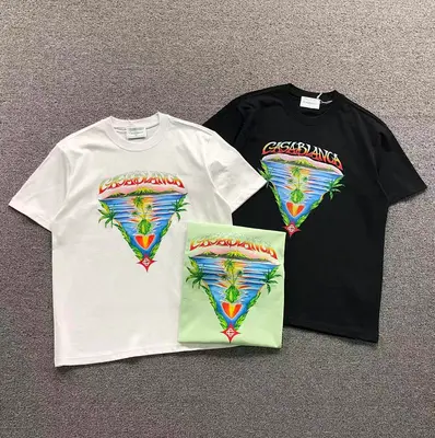 ¥135 CASABLANCA T-SHIRT 3202020221(im 170cm 60kg i wear size L in the phot)