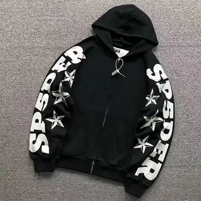 ￥218 SP5DER HOODIE 2203111272（im 170cm 60kg i wear size M in the phot）