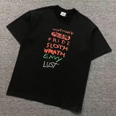 ￥115 VETEMENTS T-SHIRT 22031420125（im 170cm 60kg i wear size M in the phot）