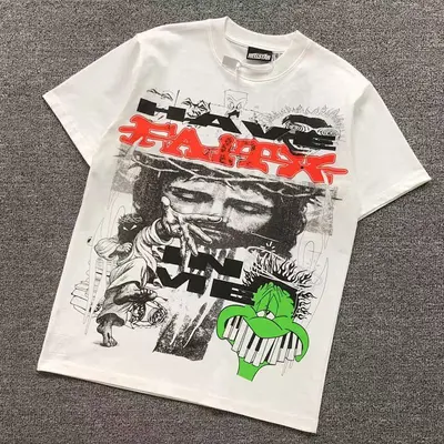 ￥115 HELLSTAR T-SHIRT 3203252672 （im 170cm 65kg i wear size M in the phot）