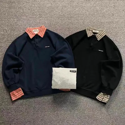 ￥225 M⭐U M⭐U LONG SLEEVED 22032713001（im 170cm 60kg i wear size L in the phot）