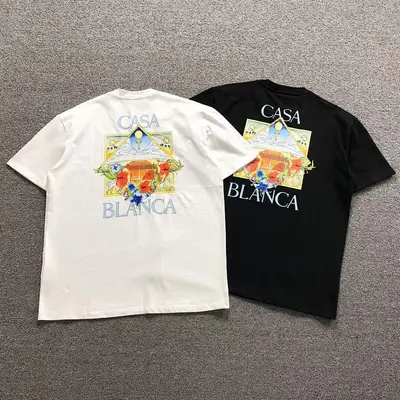 ¥88 CASABLANCA T-SHIRT 123280432(im 170cm 60kg i wear size L in the phot)