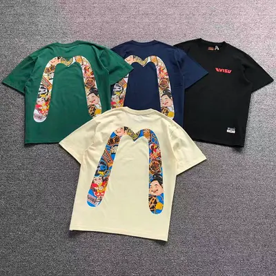 ￥115 EVISU T-SHIRT 4204020277（im 170cm 60kg i wear size L in the phot）