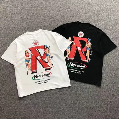 ¥115 REPRESENT T-SHIRT 22040647125(im 170cm 60kg i wear size M in the phot)