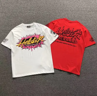 ¥115 HELLSTAR T-SHIRT 22040628125(im 170cm 60kg i wear size M in the phot)