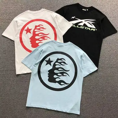 ¥115 HELLSTAR T-SHIRT 22040626125(im 170cm 60kg i wear size M in the phot)