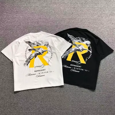 ¥115 REPRESENT T-SHIRT 22040620125(im 170cm 60kg i wear size M in the phot)