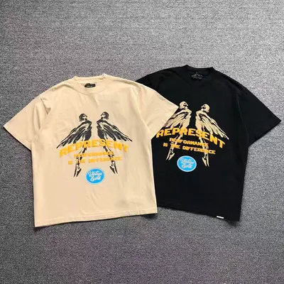 ¥115 REPRESENT T-SHIRT 22040619125(im 170cm 60kg i wear size M in the phot)