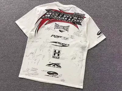¥98 HELLSTAR T-SHIRT 3204071117(im 170cm 60kg i wear size S in the phot)