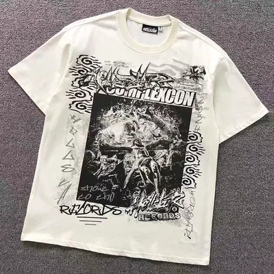 ¥98 HELLSTAR T-SHIRT 3204071017(im 170cm 60kg i wear size S in the phot)