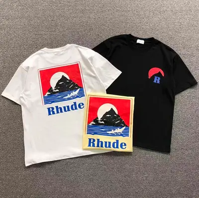 ¥ 98 RHUDE T-SHIRT 3204071717 (im 170cm 60kg i wear size S in the phot)