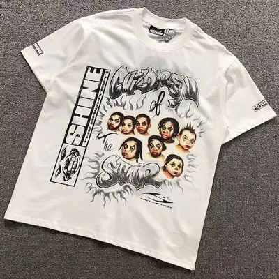 ￥98 HELLSTAR T-SHIRT 3204072717（im 170cm 60kg i wear size S in the phot）