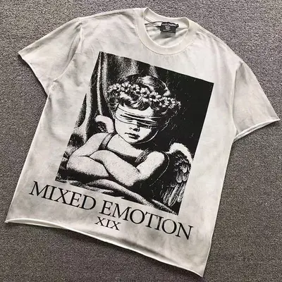 ￥98 MI⭐⭐D EM⭐⭐ION T-SHIRT 3204070917（im 170cm 60kg i wear size S in the phot）