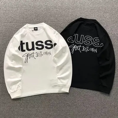 ¥158 STUSSY LONG SLEEVED 22041321001(im 170cm 60kg i wear size M in the phot)