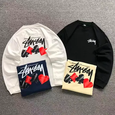 ￥158 STUSSY LONG SLEEVED 22041325001（im 170cm 60kg i wear size M in the phot）