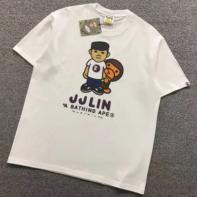 ￥85 BAPE T-SHIRT 124151331（im 170cm 60kg i wear size L in the phot）