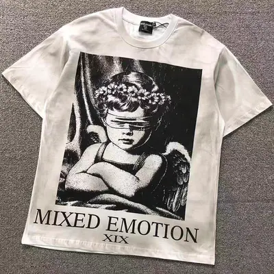 ￥98 MI⭐⭐D EM⭐⭐ION T-SHIRT 3204154217（im 170cm 60kg i wear size S in the phot）