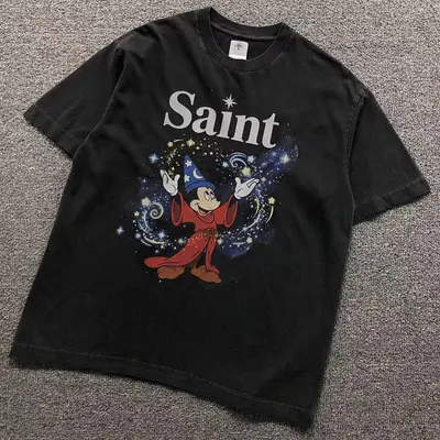 ￥98 SAINT MICHAEL T-SHIRT 124171471（im 170cm 60kg i wear size M in the phot）