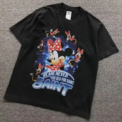 ￥98 SAINT MICHAEL T-SHIRT 124171371（im 170cm 65kg i wear size S in the phot）