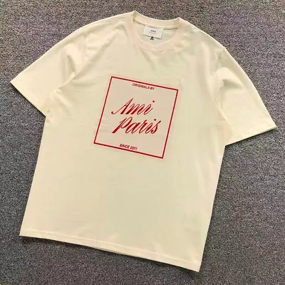 ￥108 AMI T-SHIRT 22042020125（im 170cm 60kg i wear size M in the phot）
