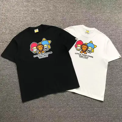 ￥85 BAPE T-SHIRT 124231231（im 170cm 60kg i wear size L in the phot）