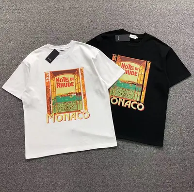 ￥95 RHUDE T-SHIRT 3204230921（im 170cm 60kg i wear size L in the phot）