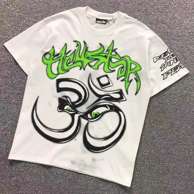 ￥95 HELLSTAR T-SHIRT 3204252417（im 170cm 60kg i wear size S in the phot）